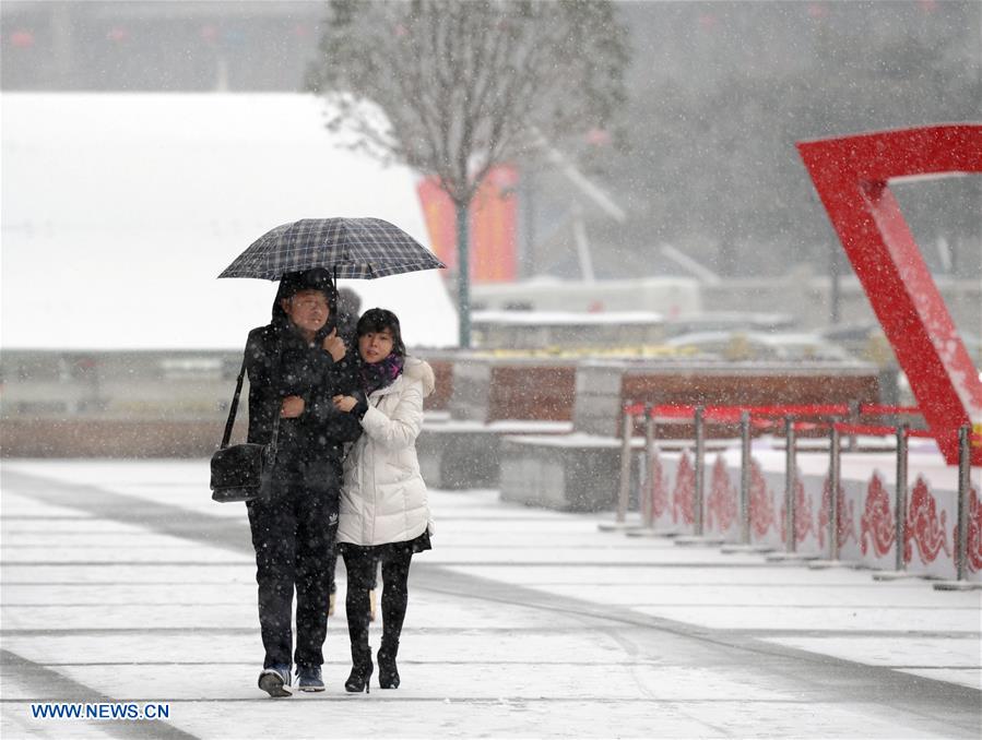 CHINA-SHAANXI-XI'AN-SNOWFALL(CN)