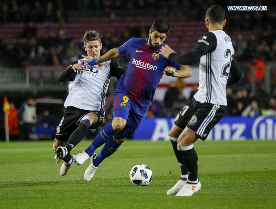 (SP)SPAIN-BARCELONA-SOCCER-SPANISH KING'S CUP-BARCELONA VS VALENCIA