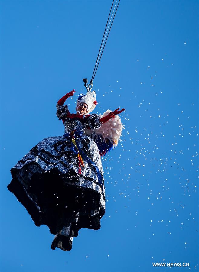 ITALY-VENICE-CARNIVAL-FLIGHT OF THE ANGEL