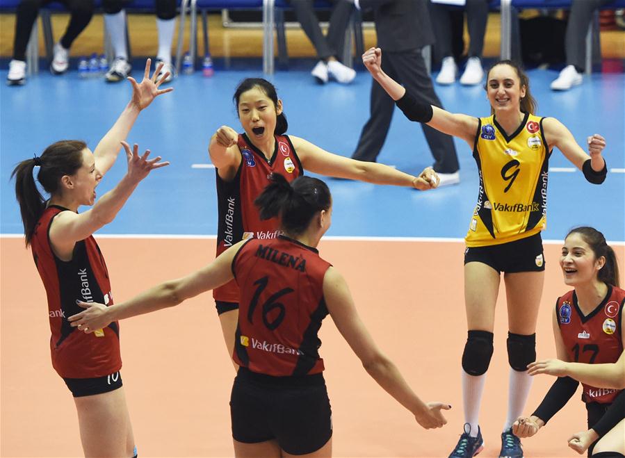 (SP)TURKEY-ISTANBUL-VOLLEYBALL-TURKISH WOMEN LEAGUE-FENERBAHCE VS VAKIFBANK