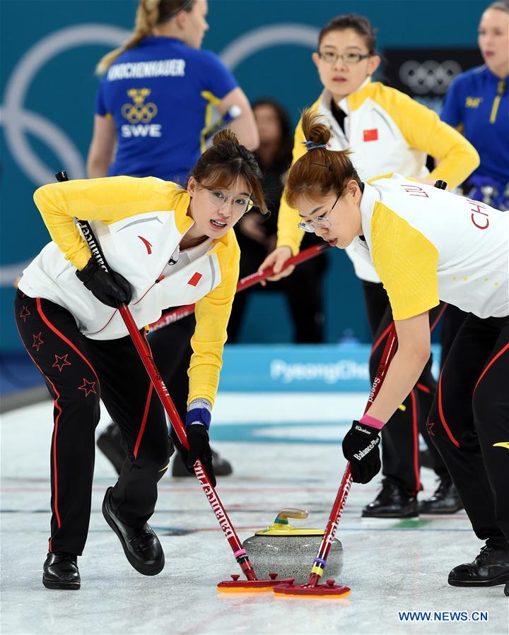 (SP)OLY-SOUTH KOREA-PYEONGCHANG-CURLING-WOMEN'S ROUND ROBIN-CHN VS SWE