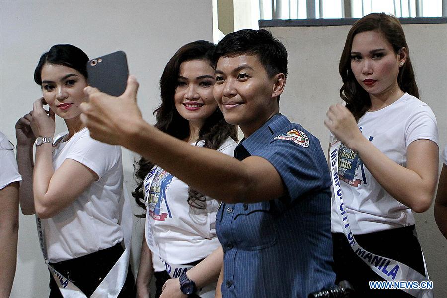 PHILIPPINES-QUEZON CITY-POLICEWOMEN-BEAUTY PAGEANT