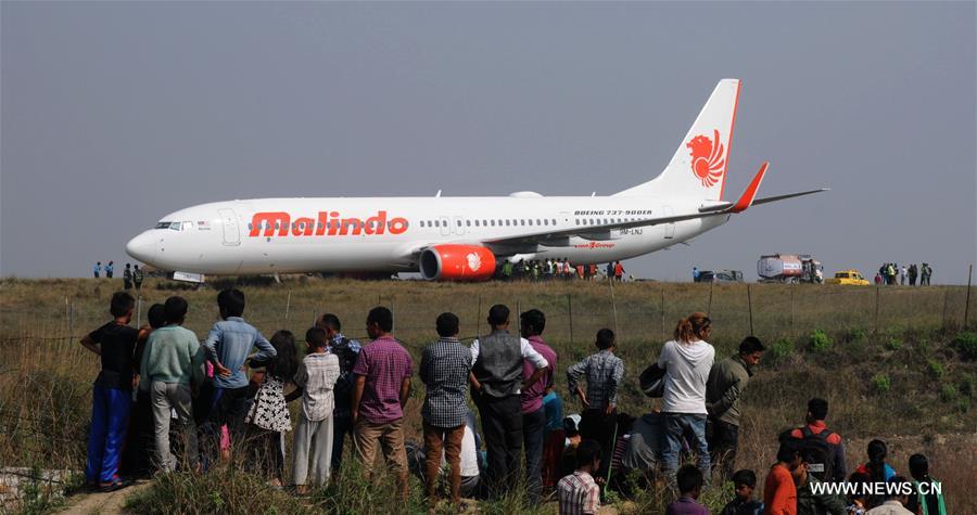 NEPAL-KATHMANDU-MALINDO AIRLINES-RUNWAY ACCIDENT