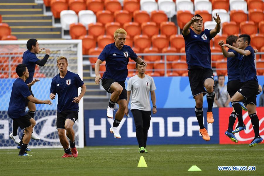 (SP)RUSSIA-SARANSK-2018 WORLD CUP-JAPAN-TRAINING