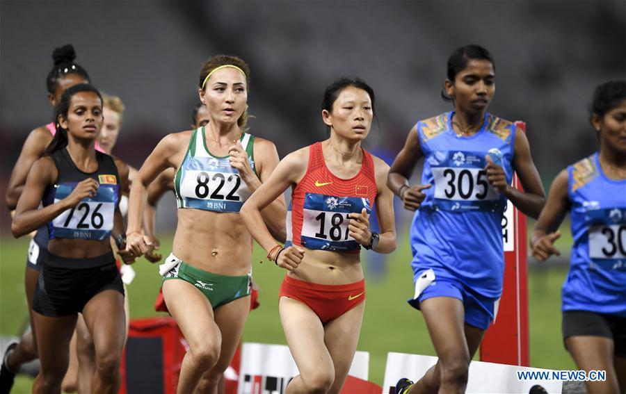 (SP)INDONESIA-JAKARTA-ASIAN GAMES-ATHLETICS-WOMEN'S 10000M FINAL