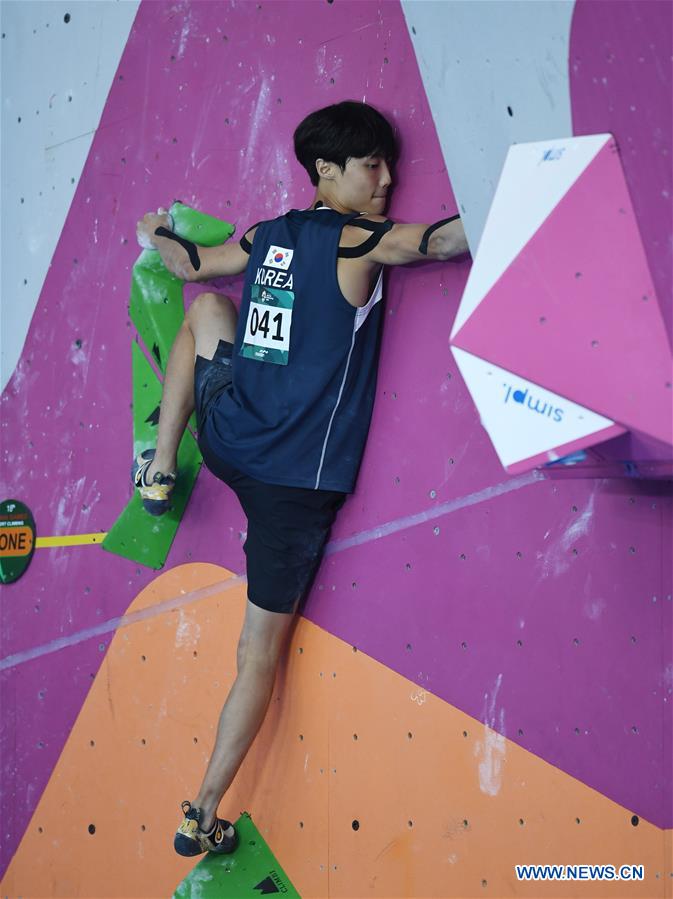 (SP)INDONESIA-PALEMBANG-ASIAN GAMES-SPORT CLIMBING