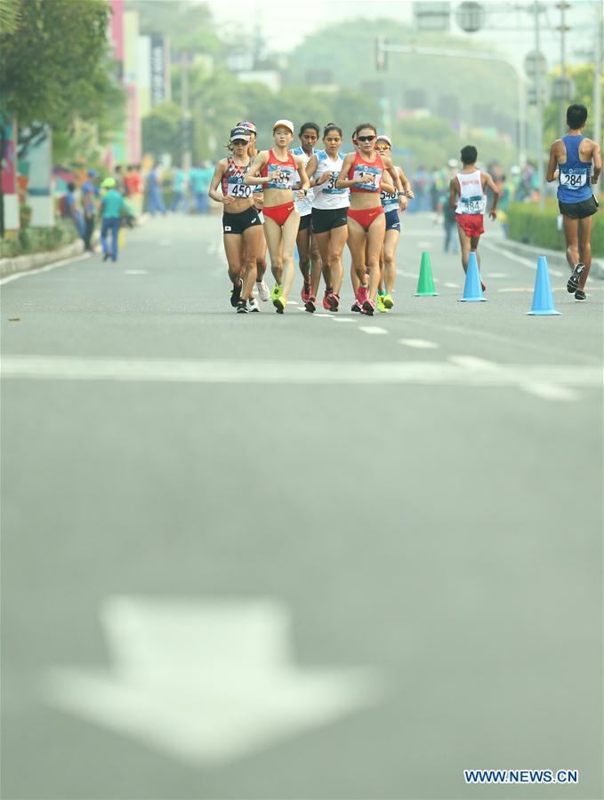 (SP)INDONESIA-JAKARTA-ASIAN GAMES-ATHLETICS-WOMEN'S 20KM WALK