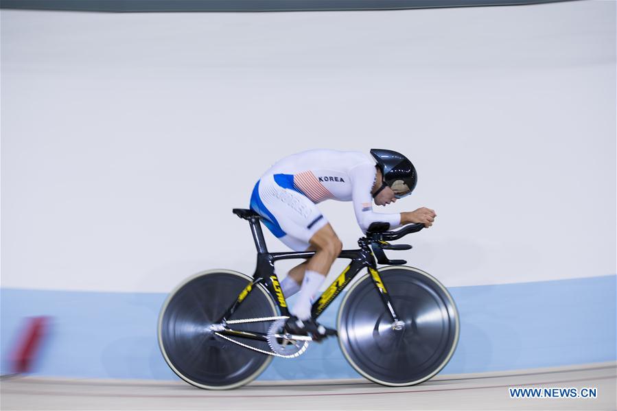 (SP)INDONESIA-JAKARTA-ASIAN GAMES-CYCLING TRACK-MEN'S 4000M INDIVIDUAL PURSUIT