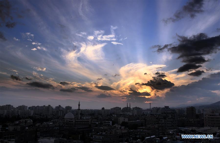 SYRIA-DAMASCUS-LAST SUNSET 2018