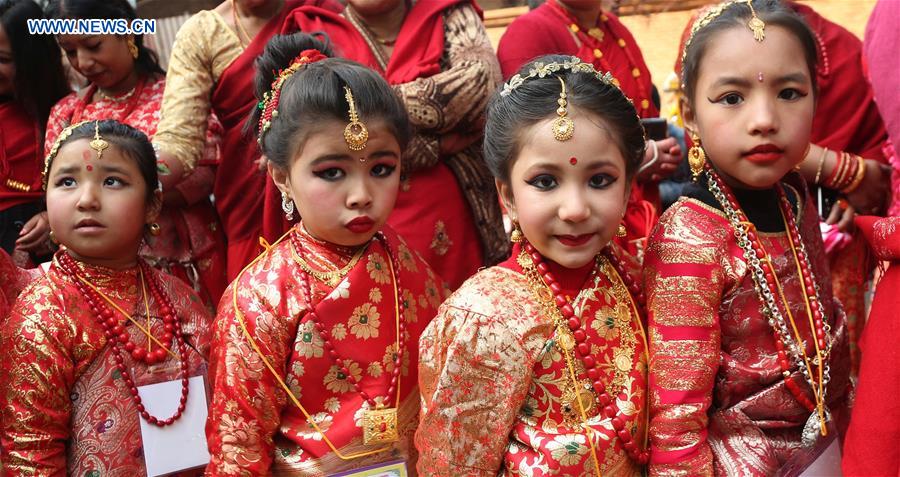 NEPAL-KATHMANDU-CULTURE-BEL BIBAHA CEREMONY