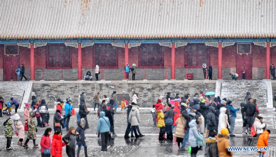 (InPalaceMuseum)CHINA-BEIJING-PALACE MUSEUM-SNOW (CN)