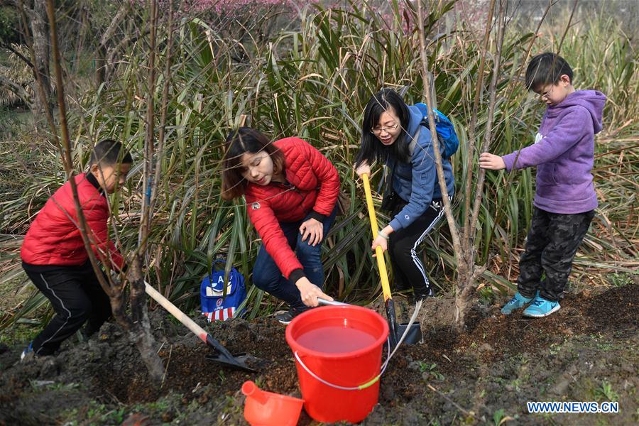 CHINA-HANGZHOU-ARBOR DAY-TREE PLANTING (CN)