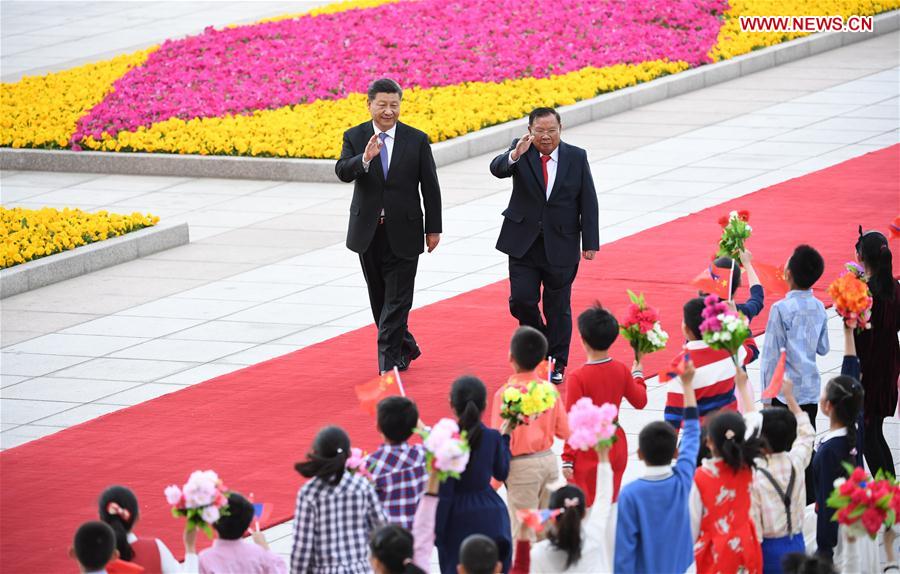 CHINA-BEIJING-XI JINPING-LAO PRESIDENT-TALKS (CN)