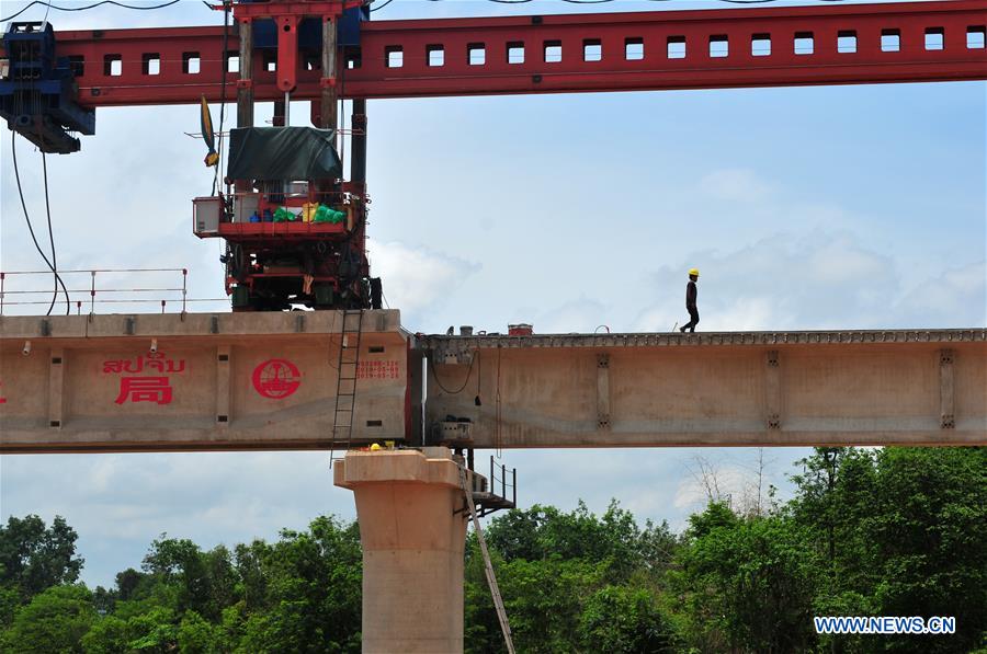 LAOS-NAM KHONE SUPER MAJOR BRIDGE-CONSTRUCTION