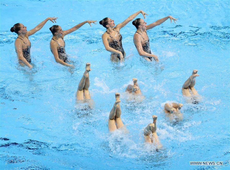 (SP)SOUTH KOREA-GWANGJU-FINA WORLD CHAMPIONSHIPS-ARTISTIC SWIMMING-WOMEN'S TEAM FREE COMBINATION