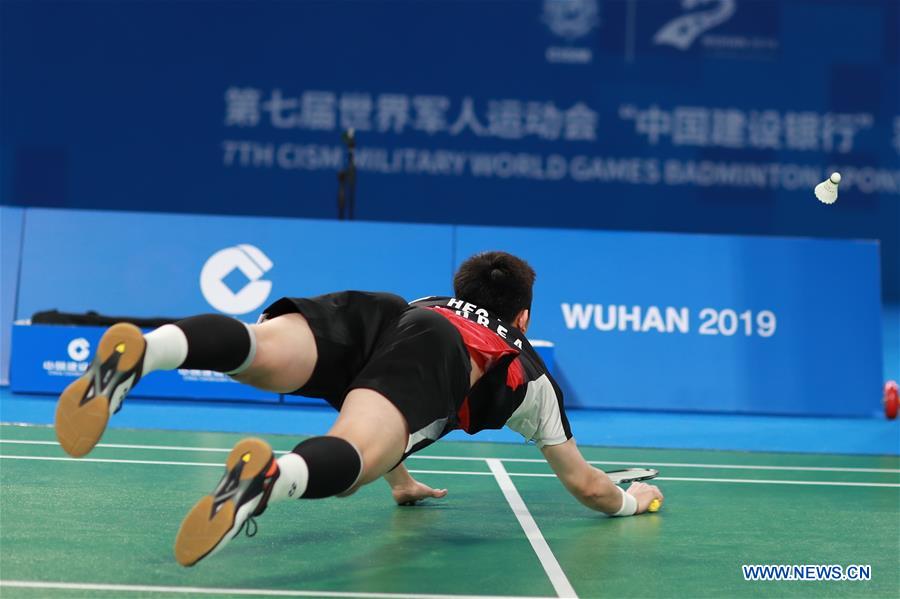 (SP)CHINA-WUHAN-7TH MILITARY WORLD GAMES-BADMINTON