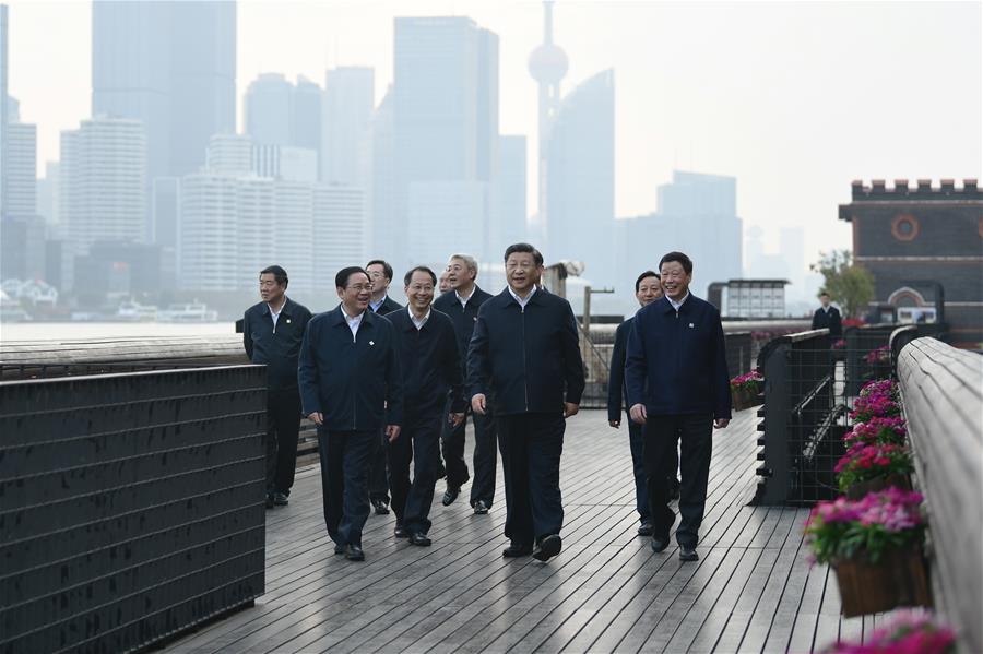 CHINA-SHANGHAI-XI JINPING-INSPECTION (CN)