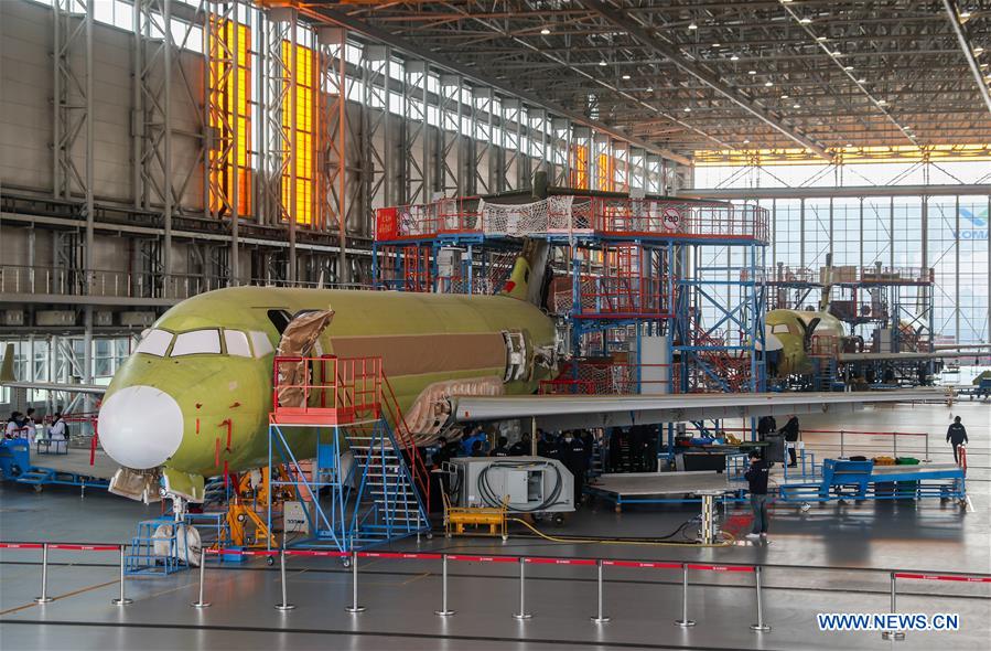 CHINA-SHANGHAI-REGIONAL AIRCRAFT-ARJ21-PRODUCTION RESUMPTION (CN)